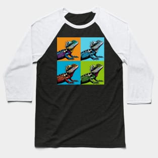 Australian Water Dragon Pop Art - Cool Lizard Baseball T-Shirt